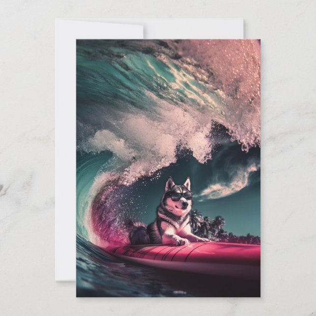 Dias de Cachorro Siberianos em Cartões Saudáveis d (Frente)