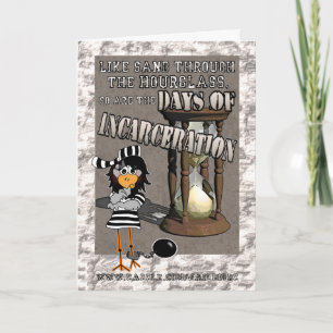 Dias de encarceramento: "Boa sorte" Cartão Jailbir