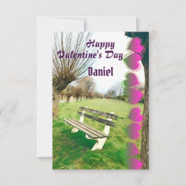 Dias de os namorados Felizes Bench De Jardim De Aq