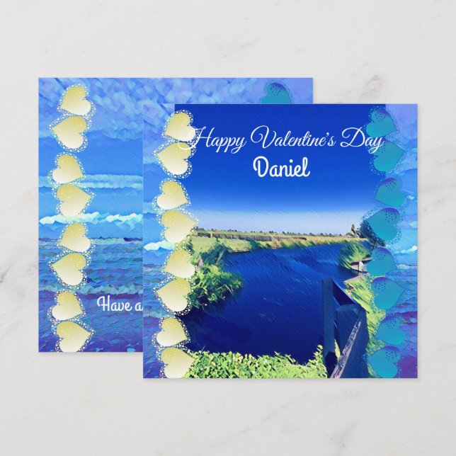 Dias de os namorados personalizados Namorado do Ca (Frente/Verso)