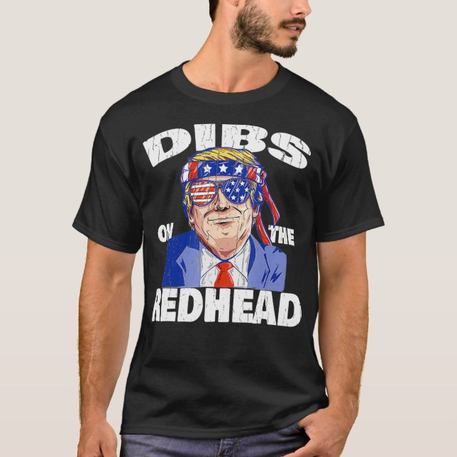 Dibs Na Cabeça Vermelha Camisa Engraçada Pr Dia de (Frente)