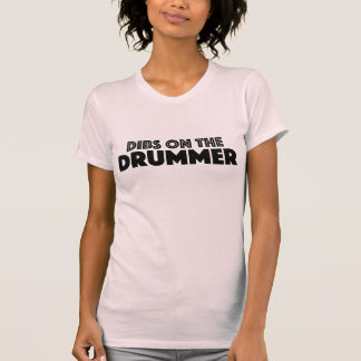Dibs na camisa Customisable do rosa T do baterista