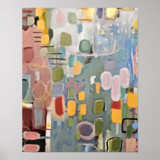 Dica do Poster de Abstrato rosa