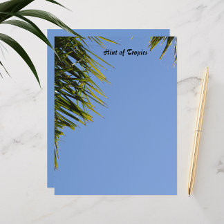 Dica Tropical do Papel Azul da Árvore Palma