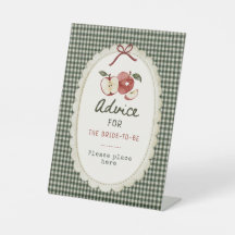 Dicas de gingham vintage da Apple para a noiva