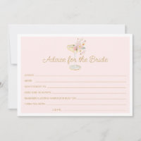 Dicas de Pétalas e Prosecco para a Noiva Cartão