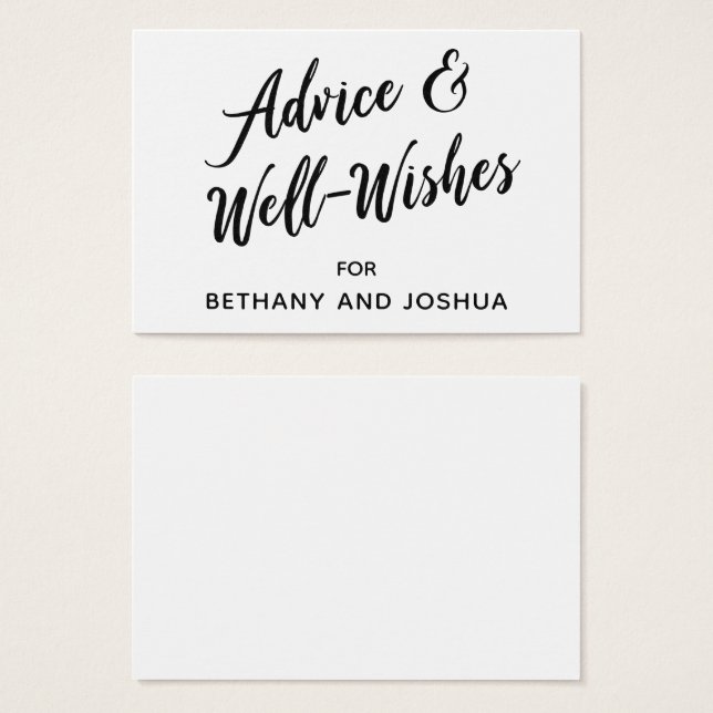 Dicas e Boas-Vindas para Casamento Preto e Branco (Frente & Verso)