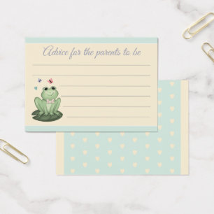 Dicas para Pais no Chá de Bebê do Sapo Verde Musgo