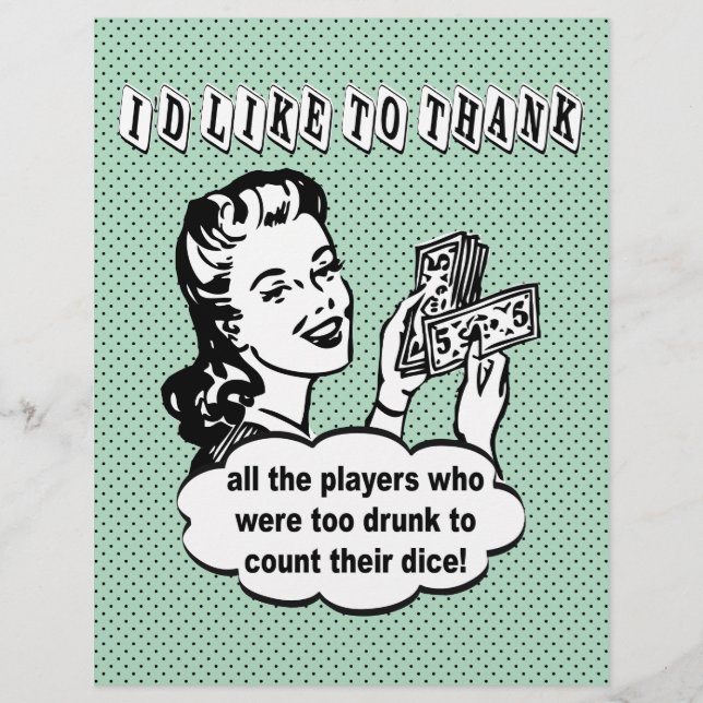 Dice Engraçado - Gostaria De Obrigado (Frente)