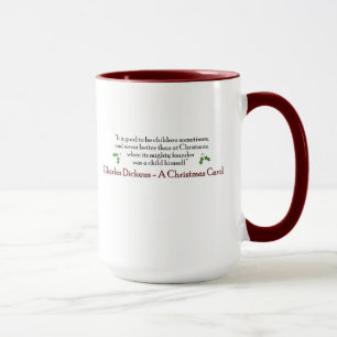 Dickens uma caneca da canção de natal do Natal