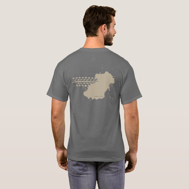 Diction do sul: T-shirt Estragado-acima (Parte Traseira Completa)
