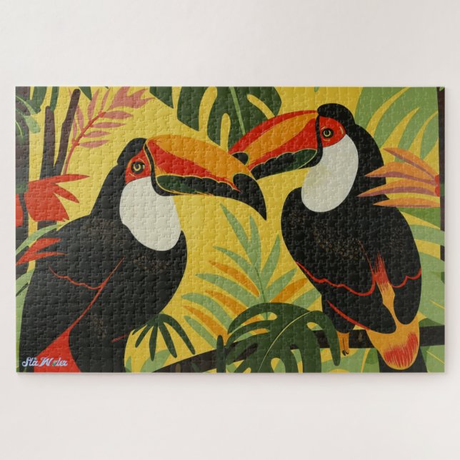 difícil cor de aves relaxar olhos quebra-cabeça (Horizontal)