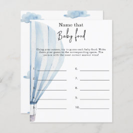 Diga a essa comida do bebê - jogo do chá de fralda