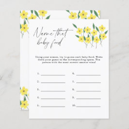 Diga a esse jogo de chá de bebê - Flores selvagens