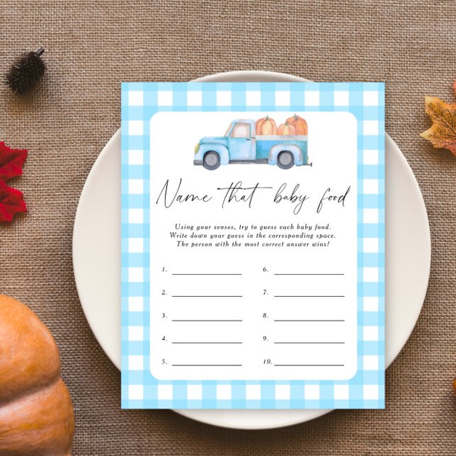 Diga a esse jogo de chá de bebê - Truck Pumpkin (Criador carregado)