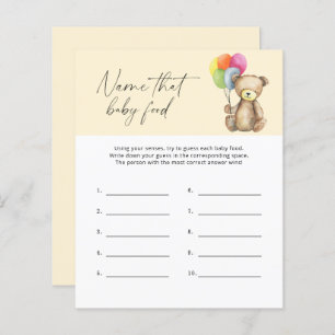 Diga a esse jogo de chá de bebê - Urso