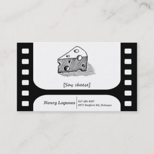 Diga cartões de visitas do queijo