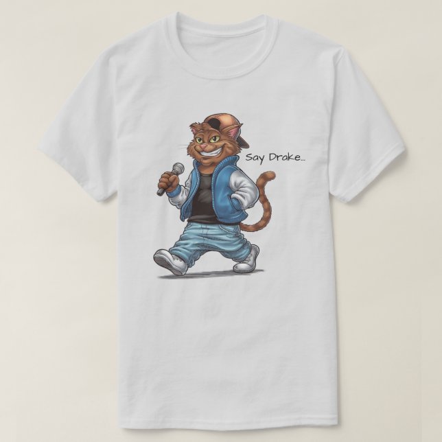 Diga Drake Catty T-Shirt (Frente do Design)