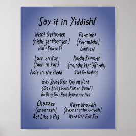 Diga Isso Na Poster Iídica