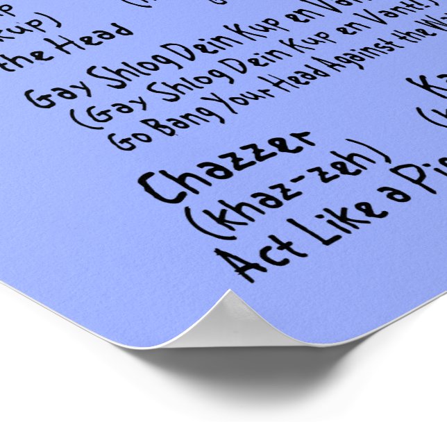 Diga Isso Na Poster Iídica (Borda)