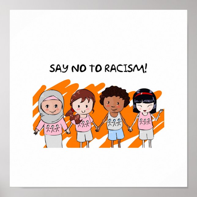 Diga não à Poster da Escola de Racismo (Frente)