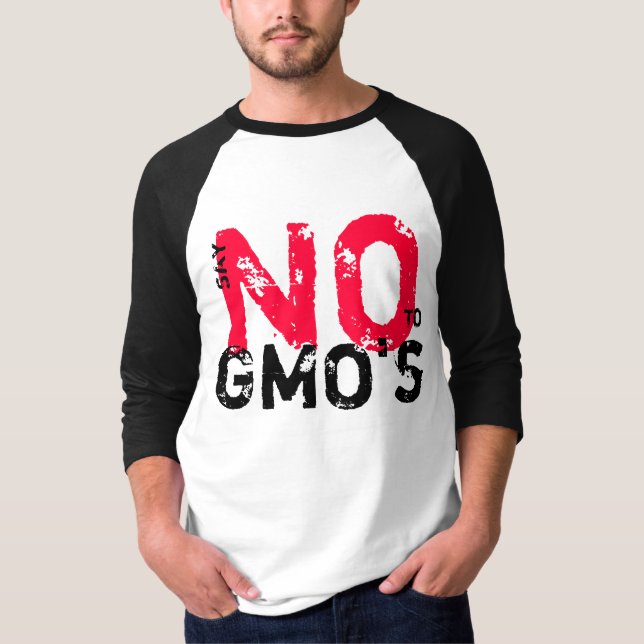Diga NÃO ao t-shirt dos GMOs (Frente)