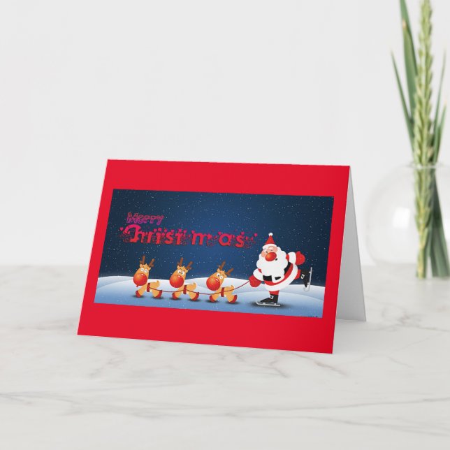 DIGA-O A TODO CARTÃO DE FERIADO "NATAL MERRY" (Frente)