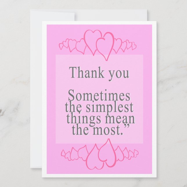 Diga obrigado com palavras doces (Frente)