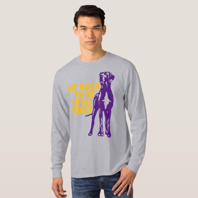 Diga olá à minha pequena camiseta amiga (Frente Completa)