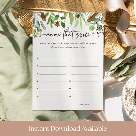 Diga Que Cartão De Jogo De Chá de panela Spice