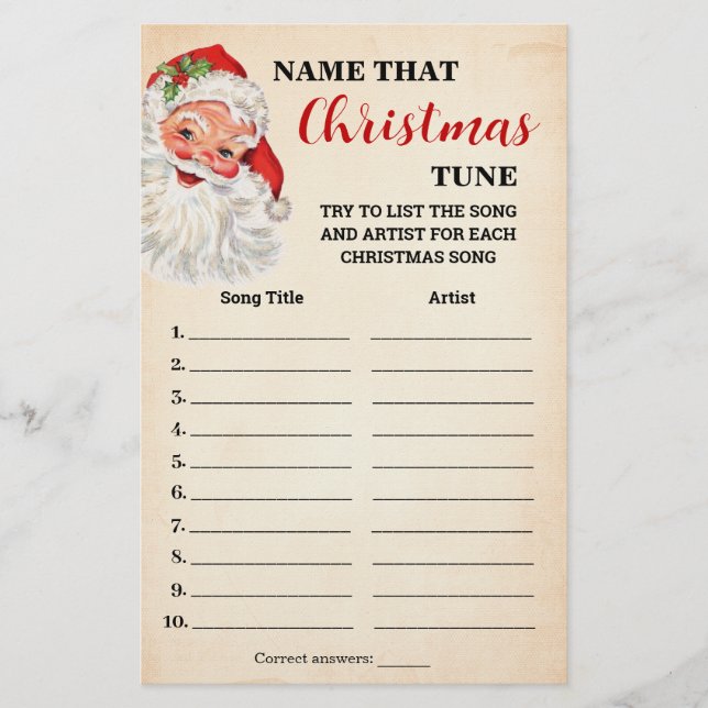 Diga que Cartão de Jogo de Papais noeis de Sintoni (Frente)