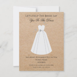 Diga Sim ao Convite de Endereço de Devolução Kraft