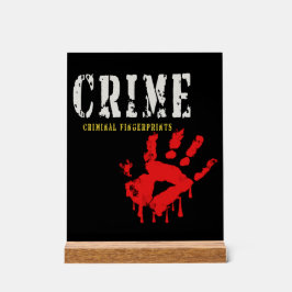 digital criminal - Sinal acrílico