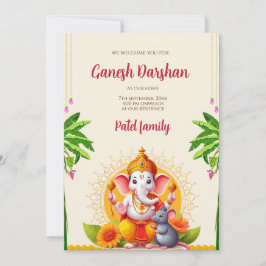 Digital Ganpati convida convites para pooja de Gan