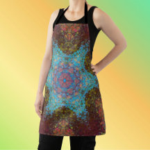 Digital Mandala Blue Red e Green