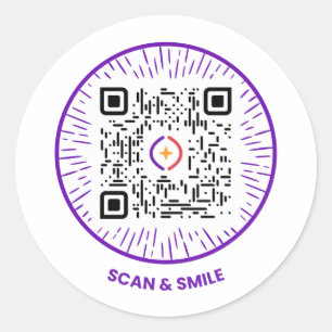 Digitalizar e sorrir - Autocolante por SparkLab