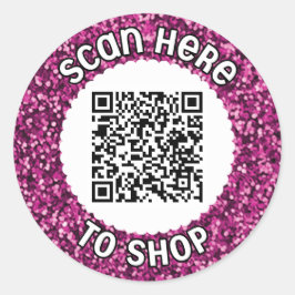 Digitalizar o adesivo redondo clássico do código Q