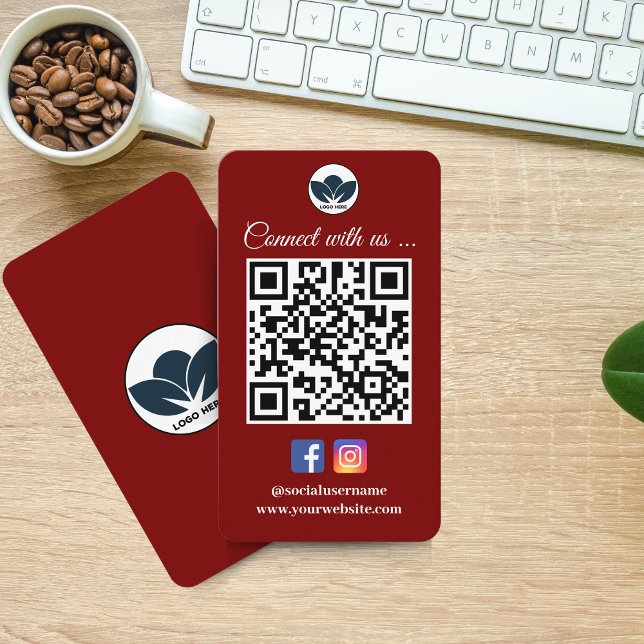 Digitalizar para conectar o Cartão de visita | Ins (Scan to Connect Business Card | Instagram Facebook)