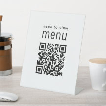 Digitalizar para Menu Ver Restaurante QR Moderno