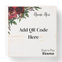 Digitalizar para Pagar Sinal QR de Madeira