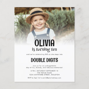 Dígitos Duplos Orçamentários Foto White 10th Party