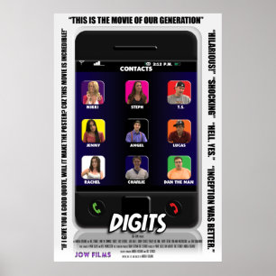 Dígitos - poster teatral do disconto