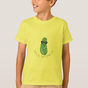 Dill With It Design - Camisa Básica Para Crianças