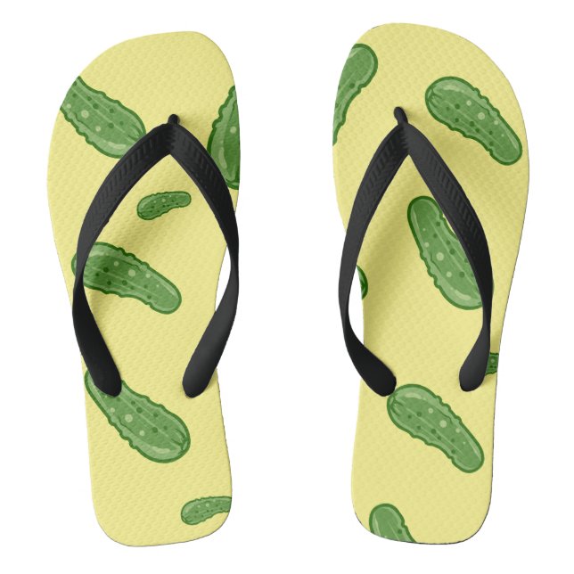 Dill With It Design - Chinelos Adultos, Strap Larg (Pé da cama)