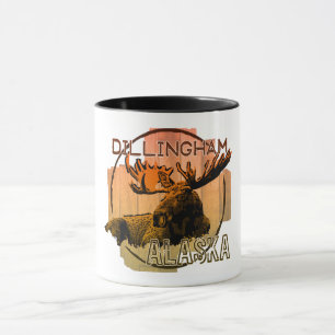 Dillingham Alaska - caneca laranja