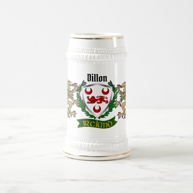 Dillon Irish Shield Personalizated Beer Caneca de  (Centro)
