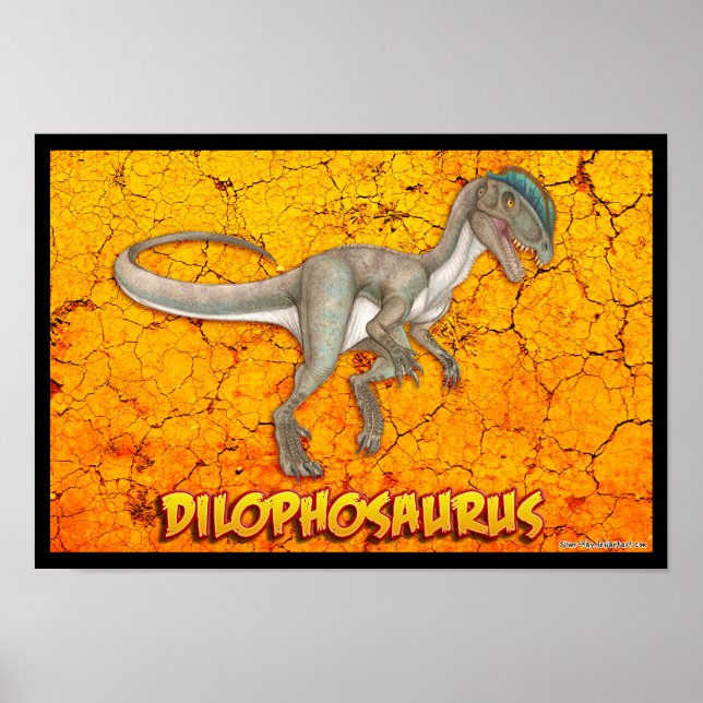 Dilophosaurus deluxe poster (Frente)