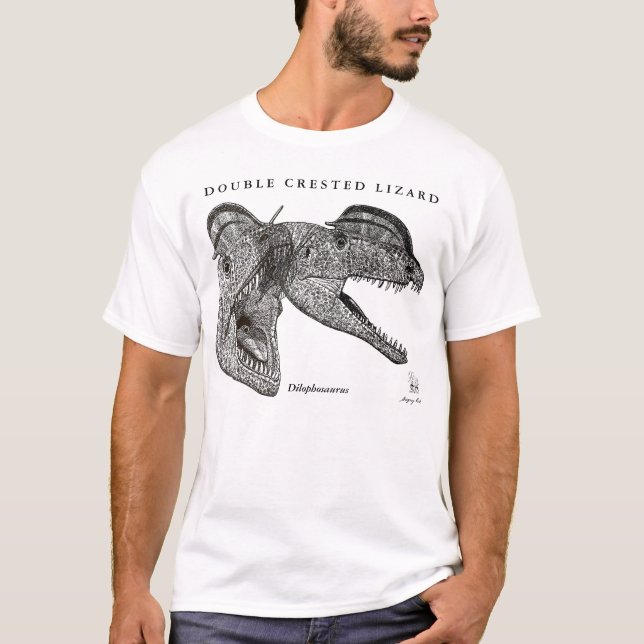 Dilophosaurus Gregory Paul da camisa do dinossauro (Frente)