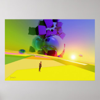 Dimensão desconhecida - poster surreal