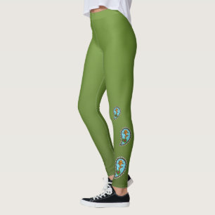 Dimensiona as Leggings de Peixes Ouro